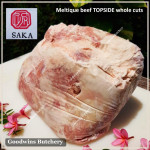 Beef TOPSIDE Australia MELTIQUE SAKA meltik (wagyu alike) daging rendang dendeng frozen SAIKORO DICED CUBED DADU cuts 4cm 1.5" (price/pack 500g 9-10pcs)